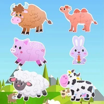 Puzzle Montessori - BabyPuzzle™ - Bétail - Ma sphère bébé
