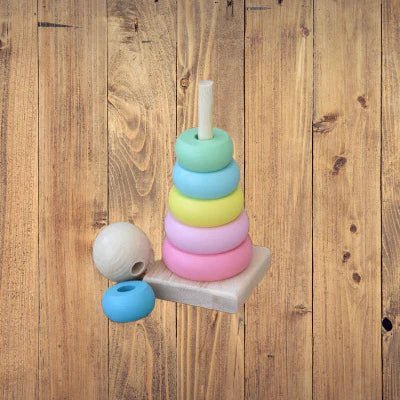 Jouet en Bois - WoodenToys™ - Tour Macaron - Ma sphère bébé